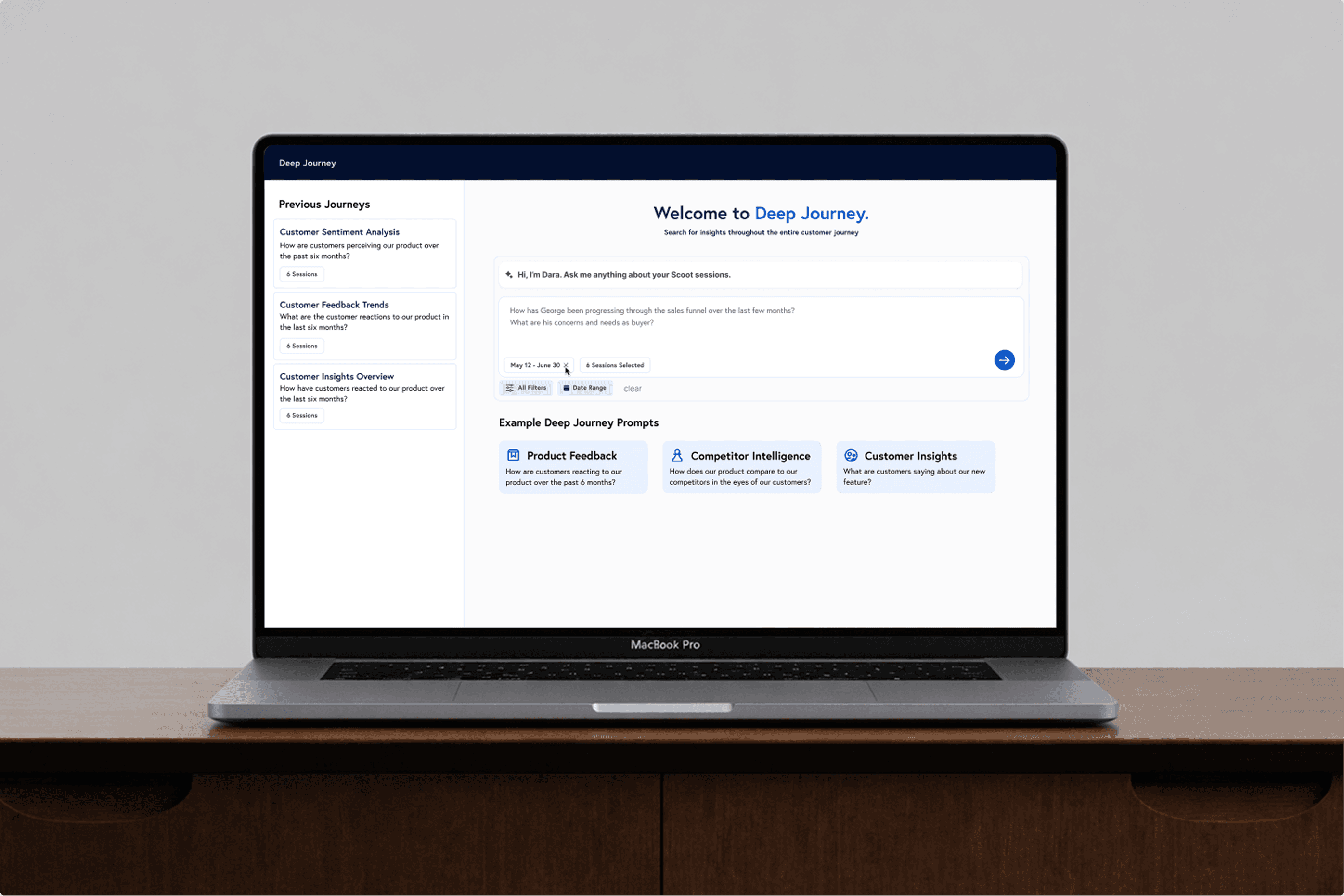 Deep Journey — AI conversational analytics platform