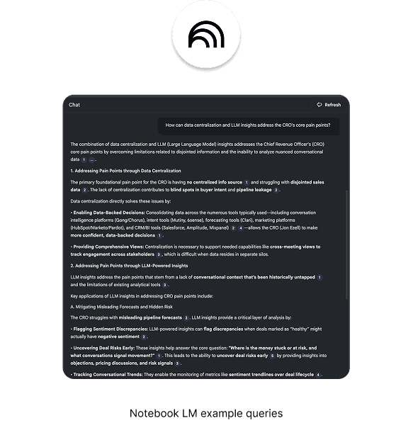 Notebook LM Example Query